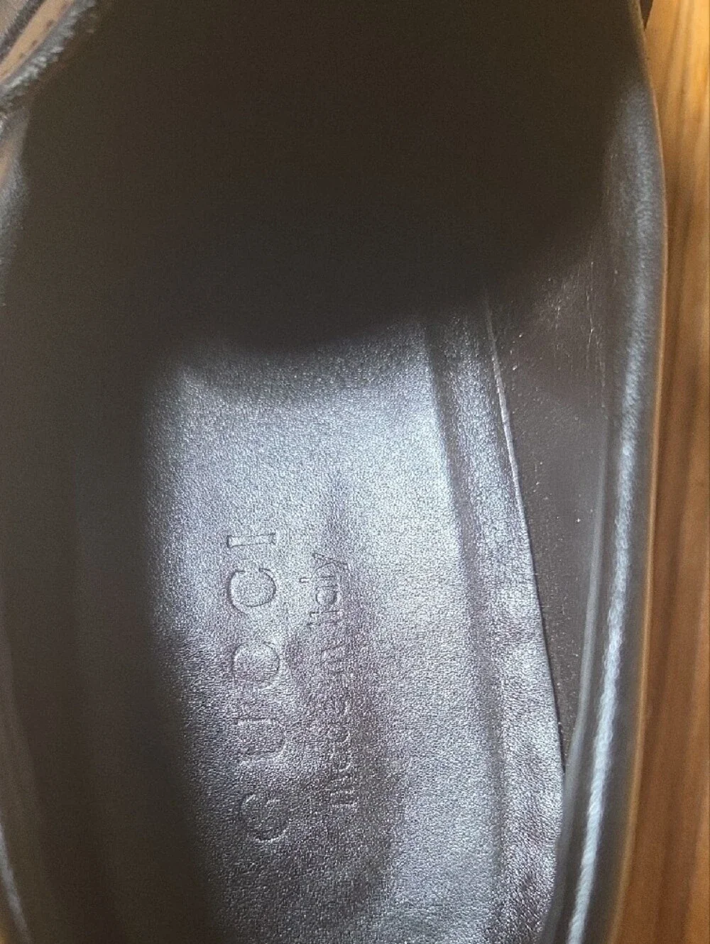 GUCCI Made In ITALY Black Leather Bit Loafers
